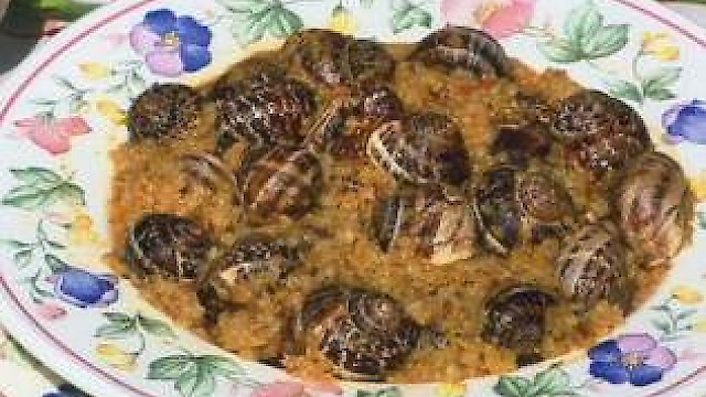 Snails with oatmeal